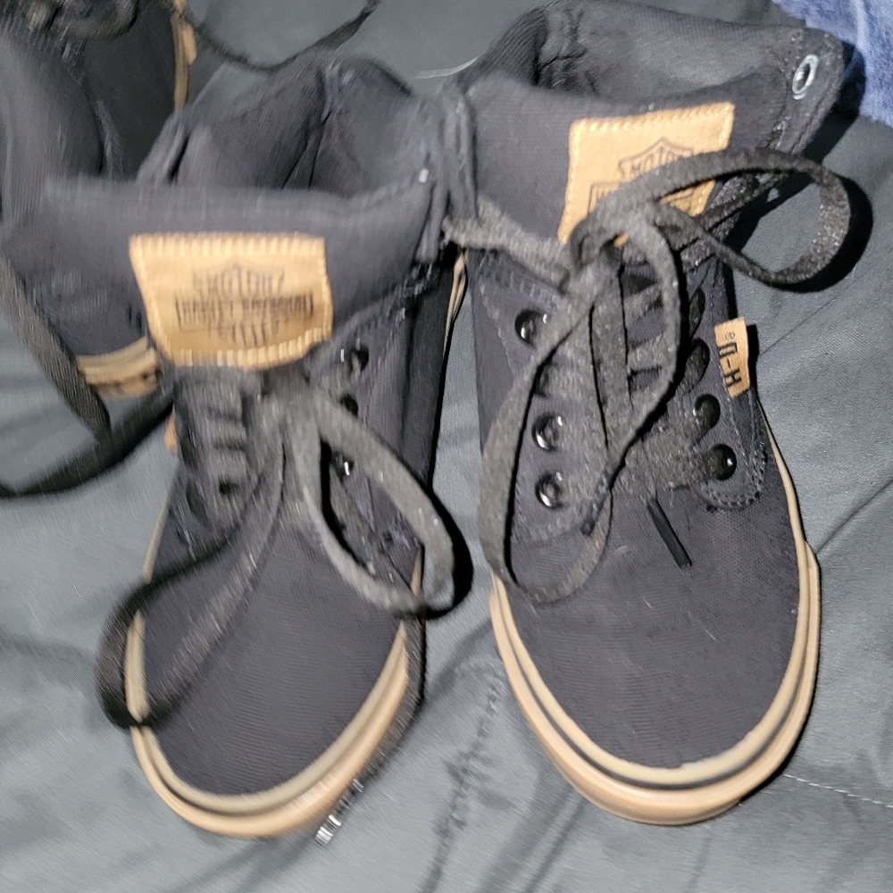 Size 12 little kids Harley Davidson shoes